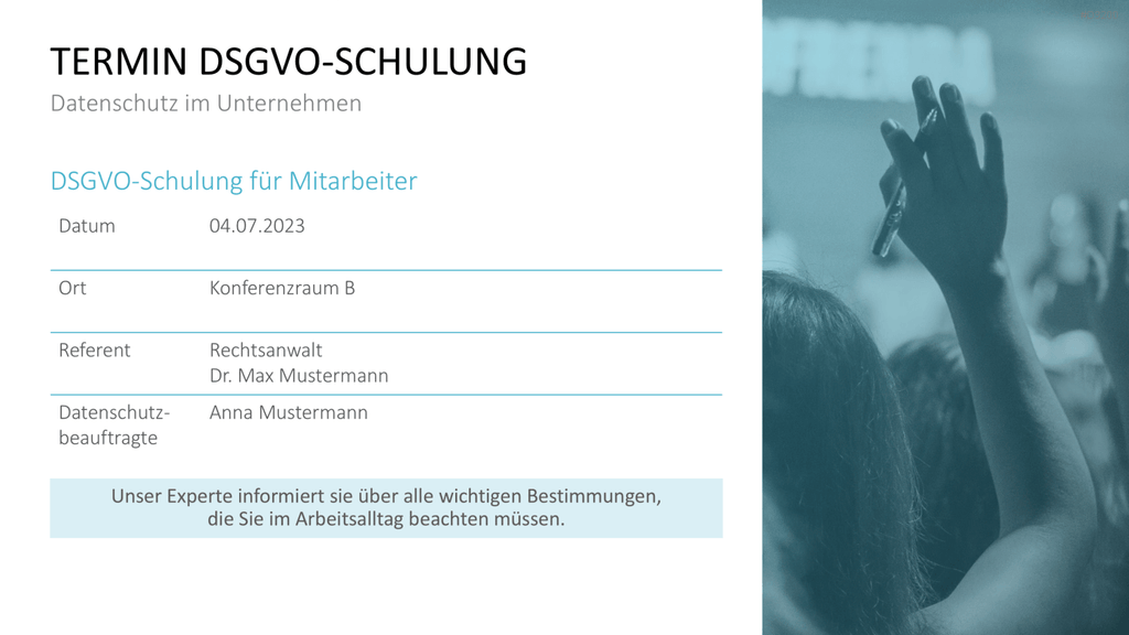 DSGVO Datenschutz PowerPoint-Vorlage