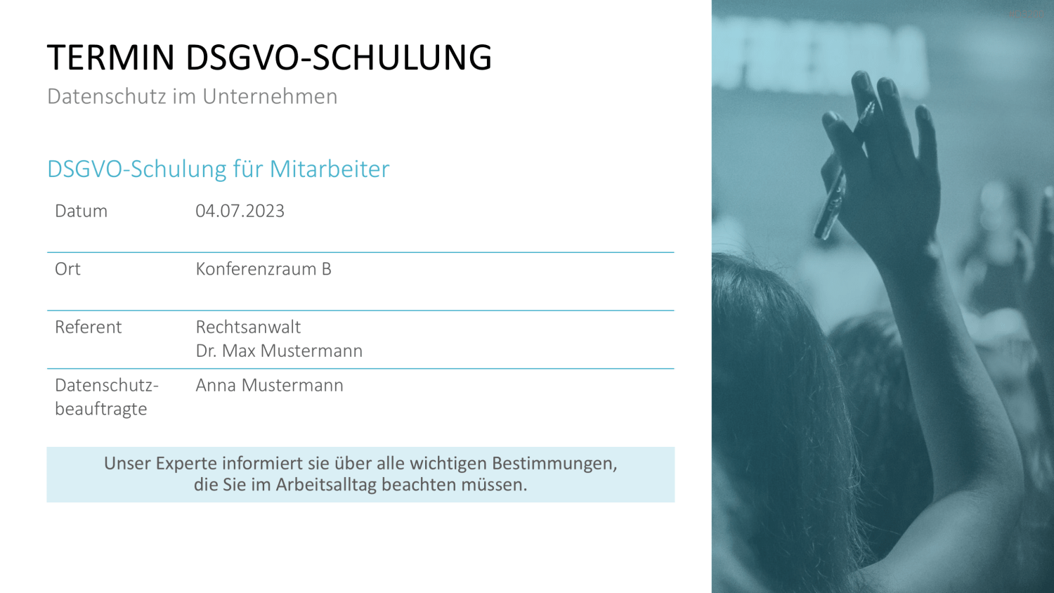 DSGVO Datenschutz PowerPoint-Vorlage