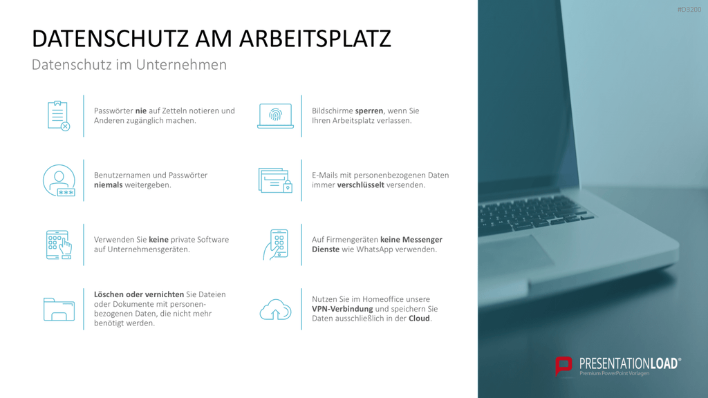 DSGVO Datenschutz PowerPoint-Vorlage