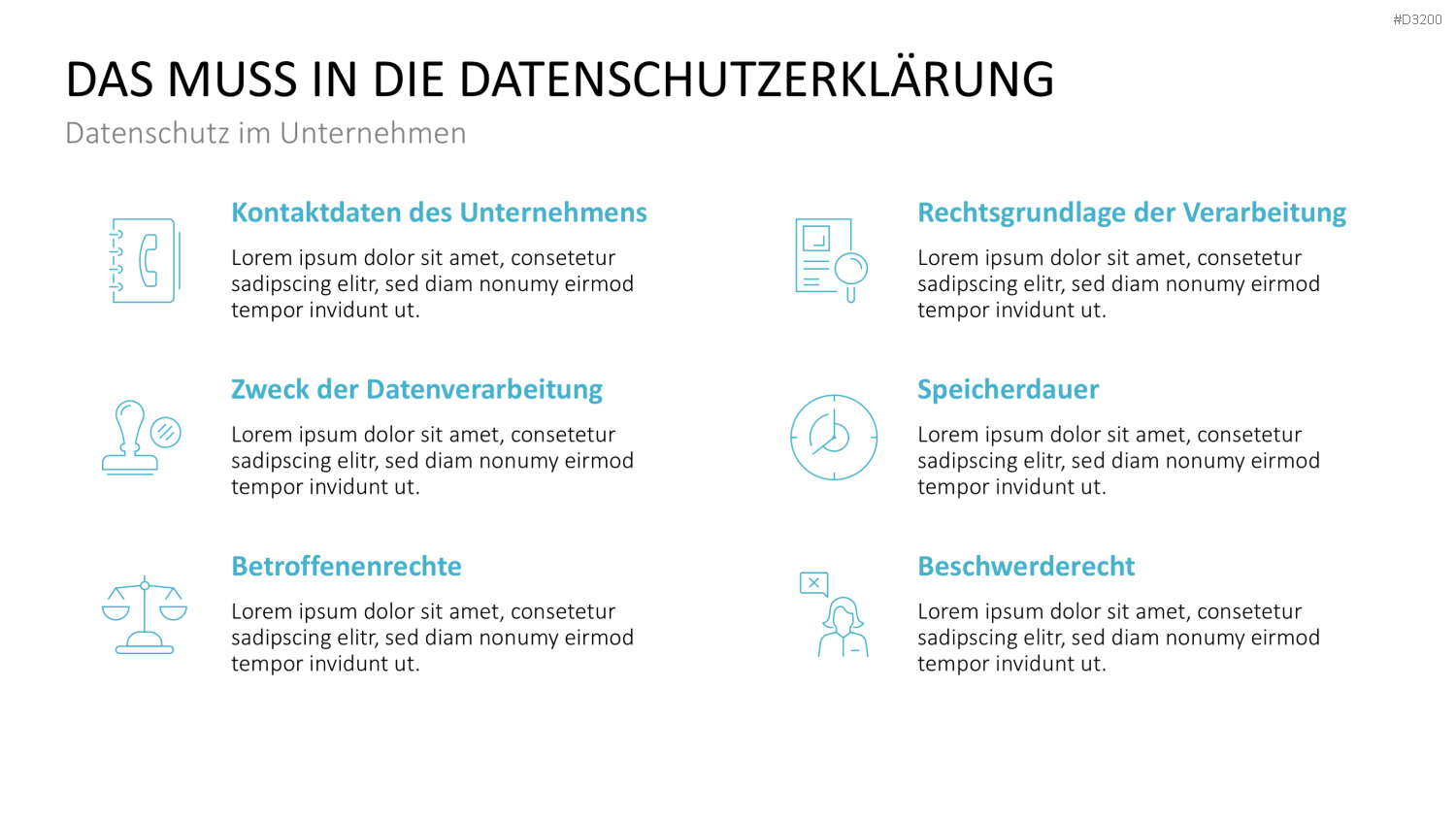 DSGVO Datenschutz PowerPoint-Vorlage