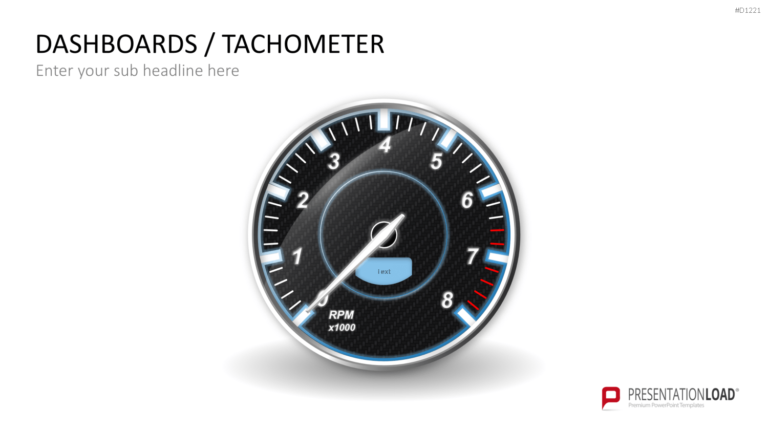 Dashboards / Tachometer PowerPoint-Vorlage