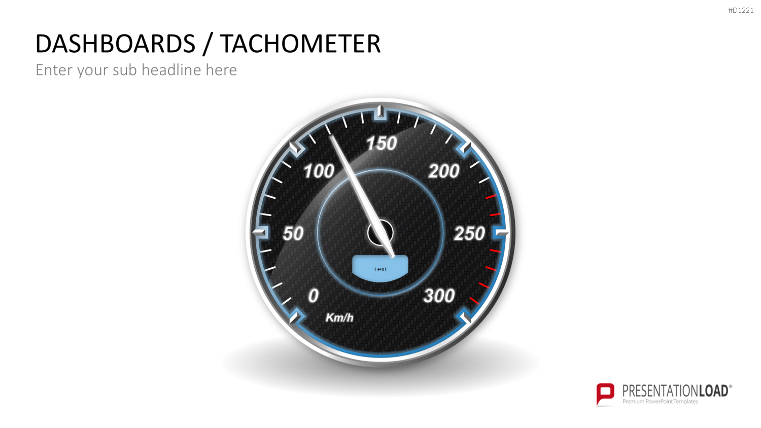 Dashboards / Tachometer PowerPoint-Vorlage