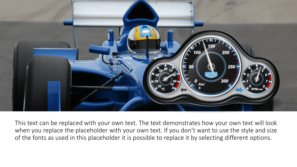 Dashboards / Tachometer PowerPoint-Vorlage