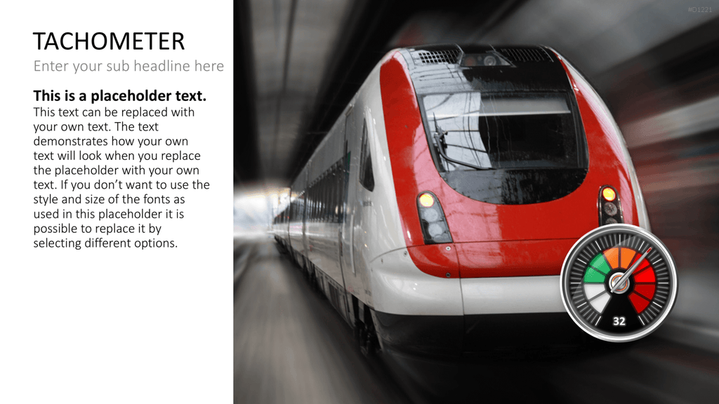Dashboards / Tachometer PowerPoint-Vorlage