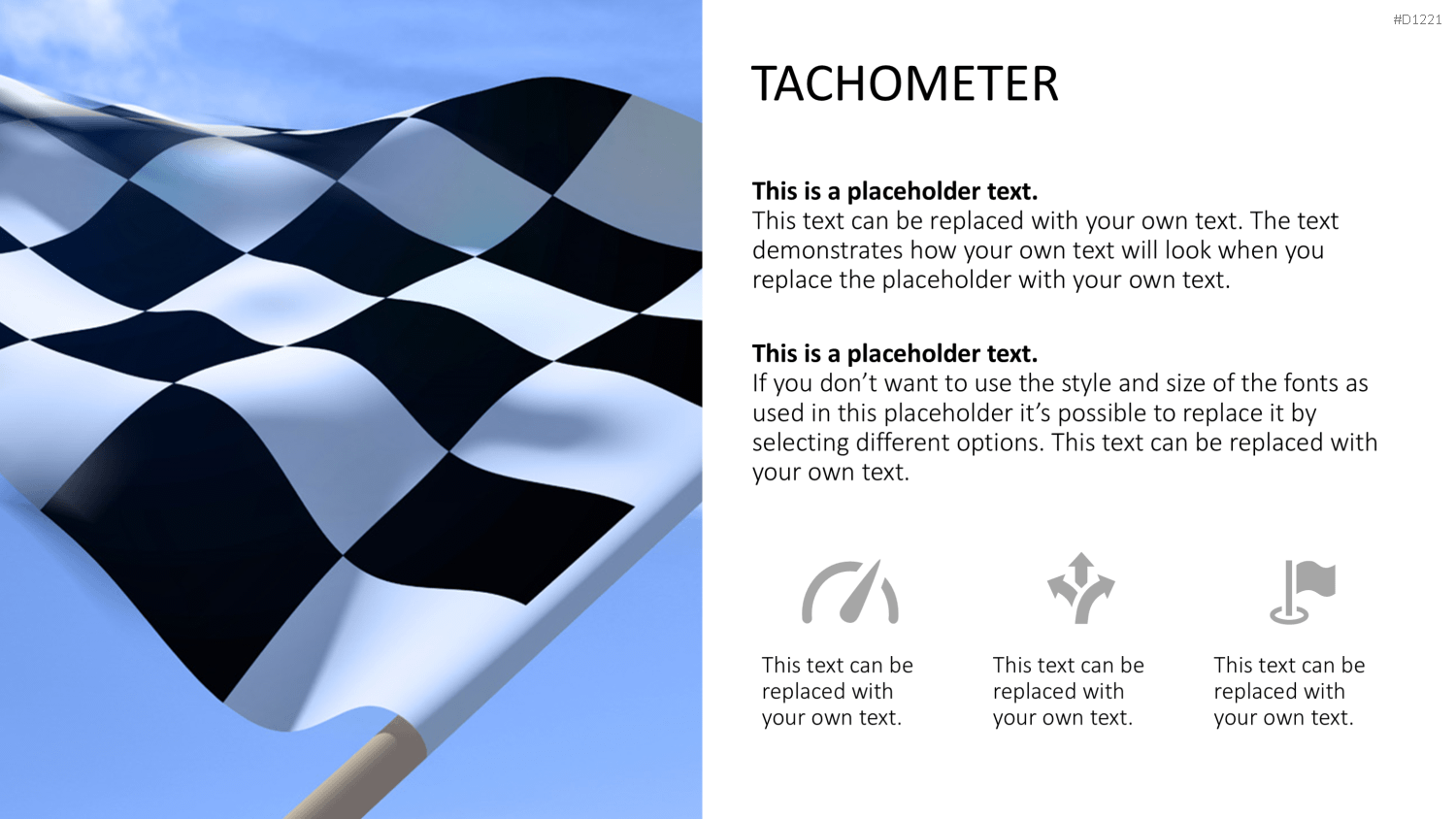 Dashboards / Tachometer PowerPoint-Vorlage