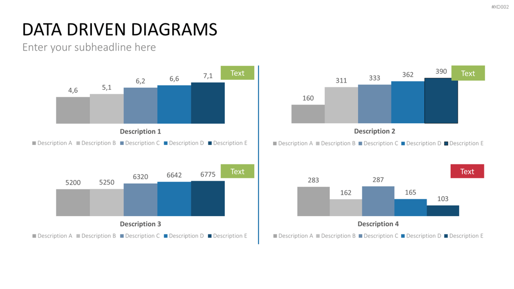 Datendiagramm Bundle PowerPoint-Vorlage