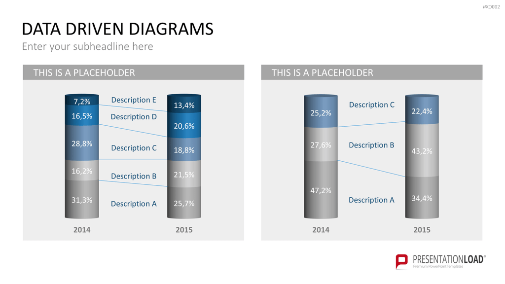 Datendiagramm Bundle PowerPoint-Vorlage