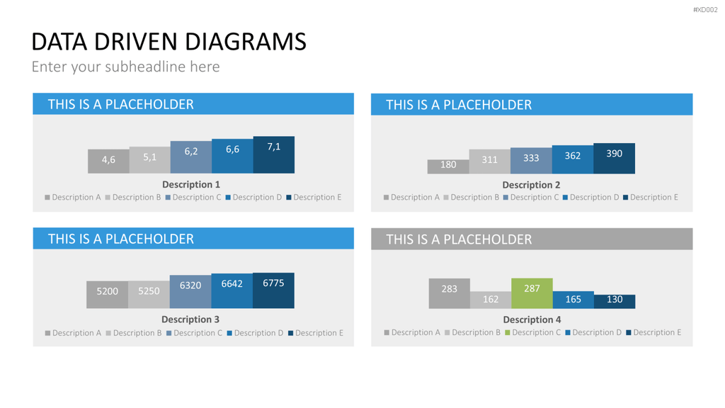 Datendiagramm Bundle PowerPoint-Vorlage