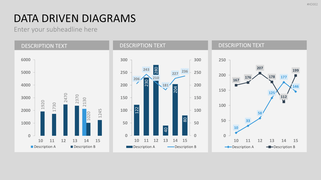 Datendiagramm Bundle PowerPoint-Vorlage