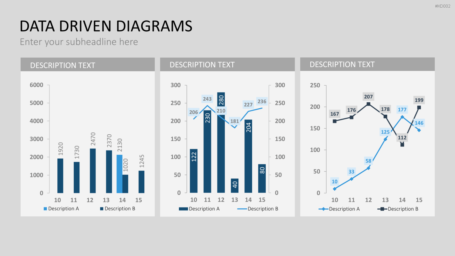 Datendiagramm Bundle PowerPoint-Vorlage