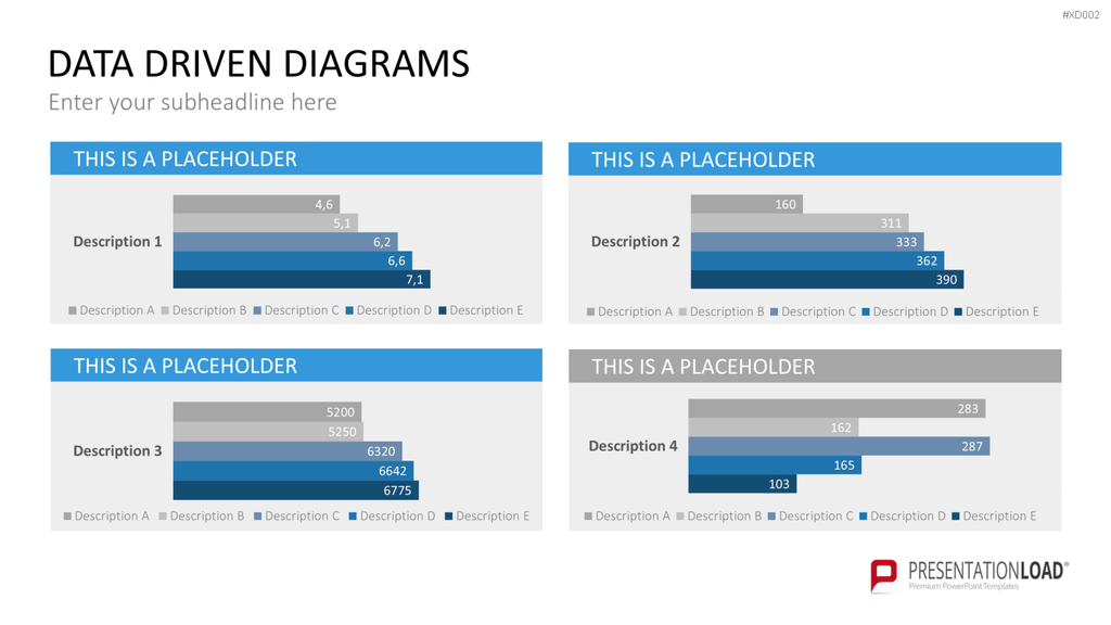 Datendiagramm Bundle PowerPoint-Vorlage