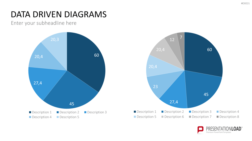 Daten-Diagramme PowerPoint-Vorlage