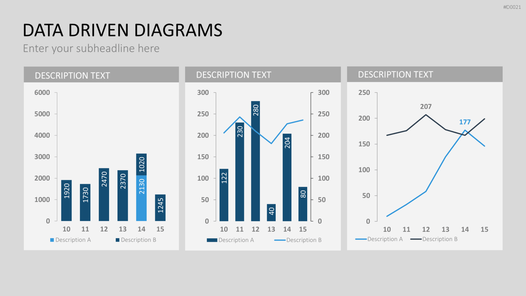 Daten-Diagramme PowerPoint-Vorlage