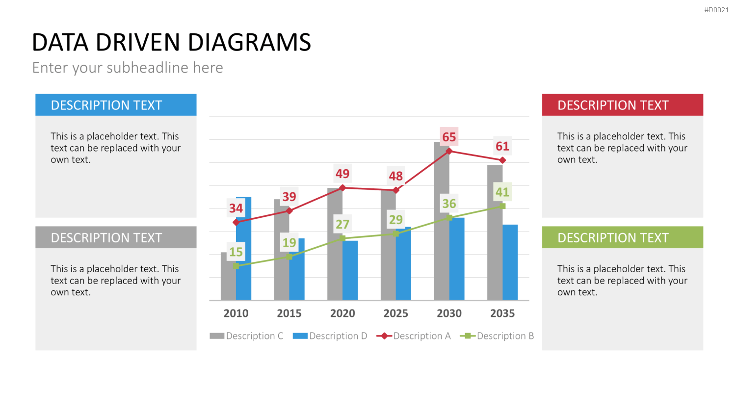 Daten-Diagramme PowerPoint-Vorlage