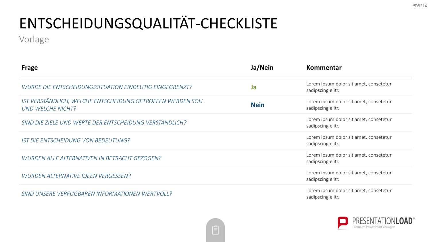 Decision Making Toolbox PowerPoint-Vorlage