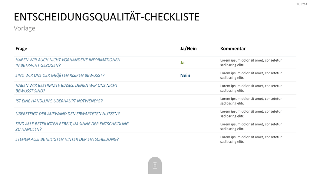 Decision Making Toolbox PowerPoint-Vorlage