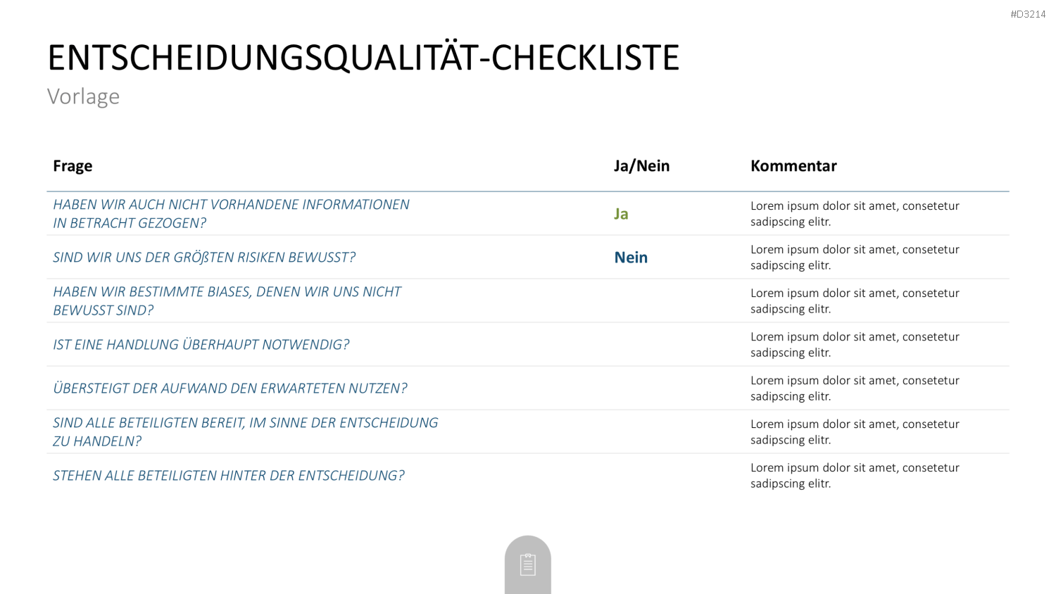 Decision Making Toolbox PowerPoint-Vorlage