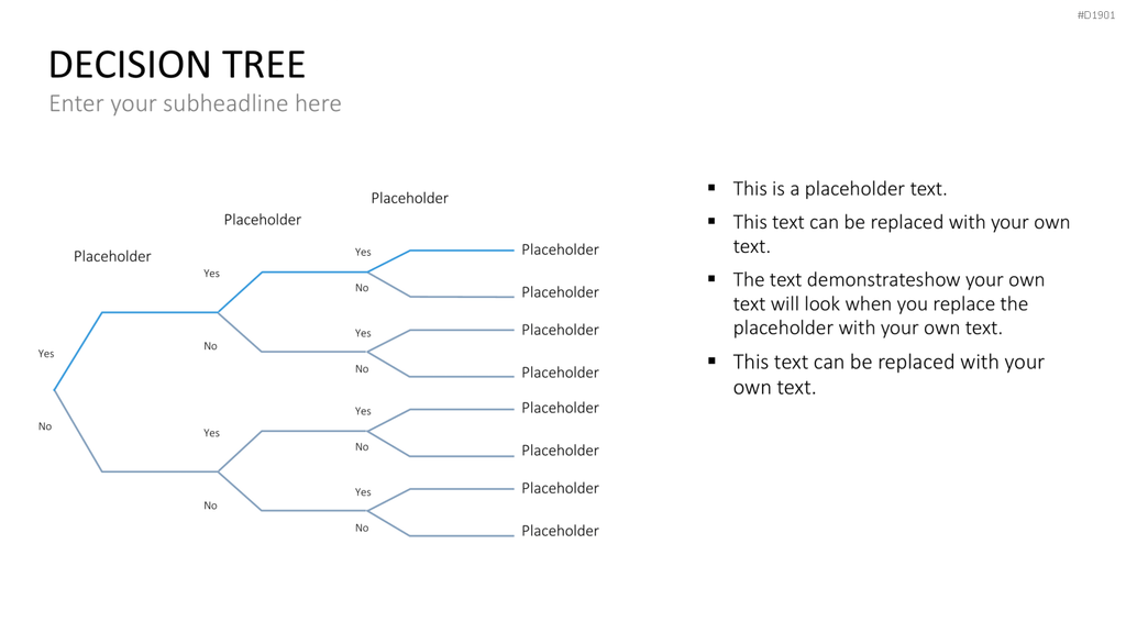 Entscheidungsbaum Chart PowerPoint-Vorlage