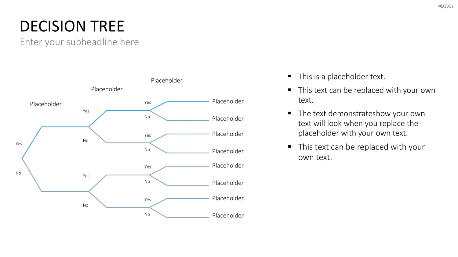 Entscheidungsbaum Chart PowerPoint-Vorlage