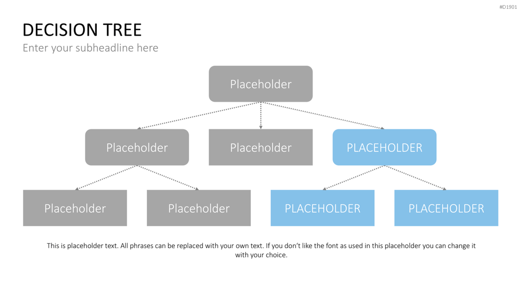 Entscheidungsbaum Chart PowerPoint-Vorlage