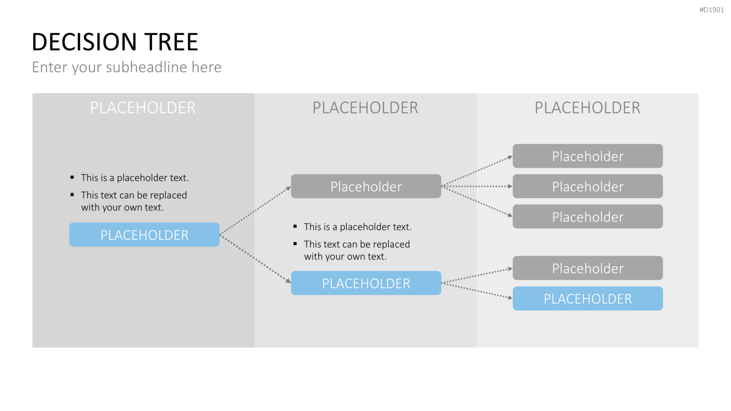 Entscheidungsbaum Chart PowerPoint-Vorlage