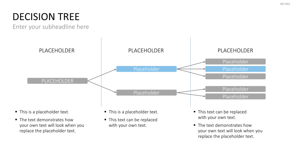 Entscheidungsbaum Chart PowerPoint-Vorlage