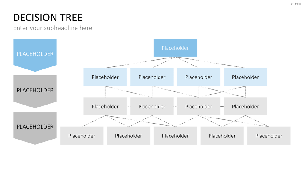 Entscheidungsbaum Chart PowerPoint-Vorlage