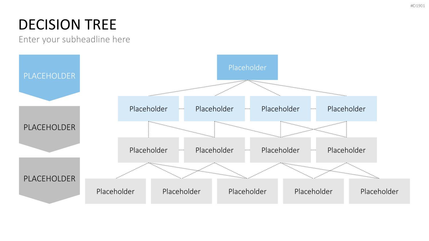 Entscheidungsbaum Chart PowerPoint-Vorlage