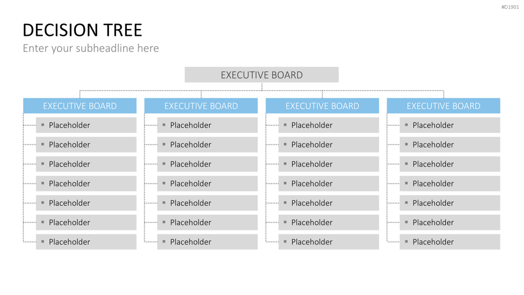 Entscheidungsbaum Chart PowerPoint-Vorlage