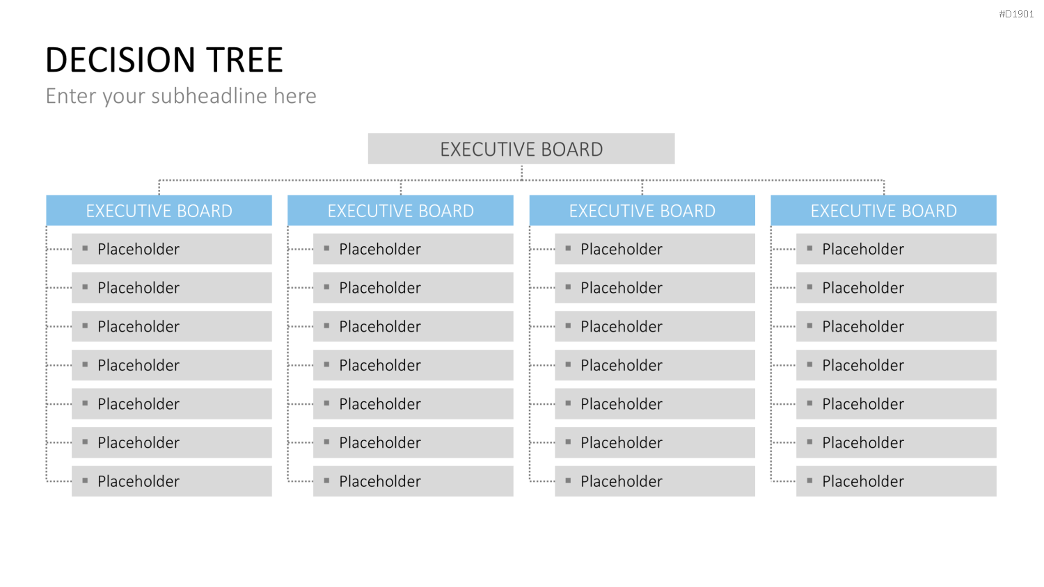 Entscheidungsbaum Chart PowerPoint-Vorlage