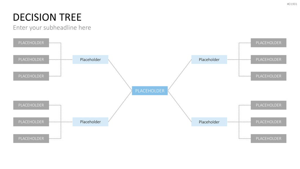 Entscheidungsbaum Chart PowerPoint-Vorlage