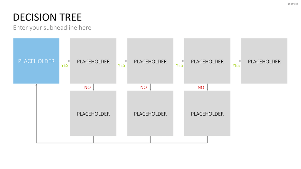Entscheidungsbaum Chart PowerPoint-Vorlage