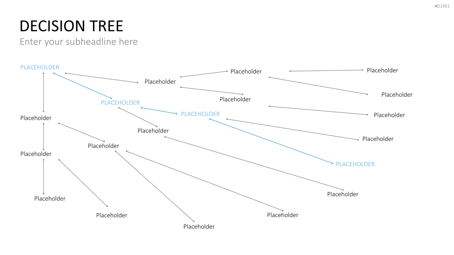 Entscheidungsbaum Chart PowerPoint-Vorlage