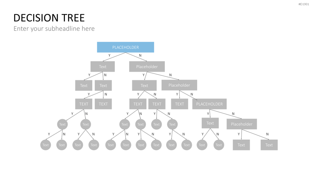 Entscheidungsbaum Chart PowerPoint-Vorlage