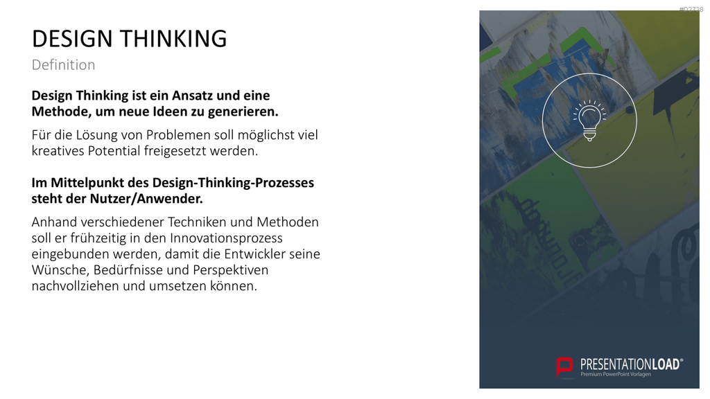 Design Thinking PowerPoint-Vorlage