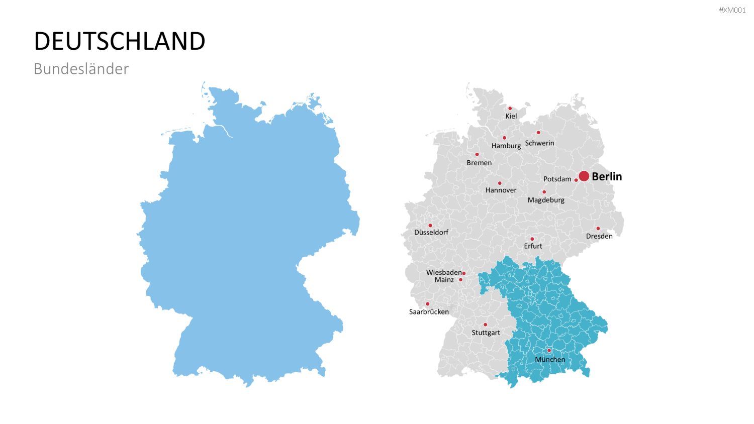 Deutschland Karten Bundle PowerPoint-Vorlage