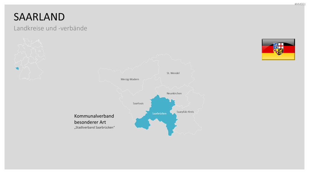 Deutschland Karten Bundle PowerPoint-Vorlage