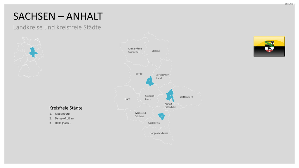 Deutschland Karten Bundle PowerPoint-Vorlage