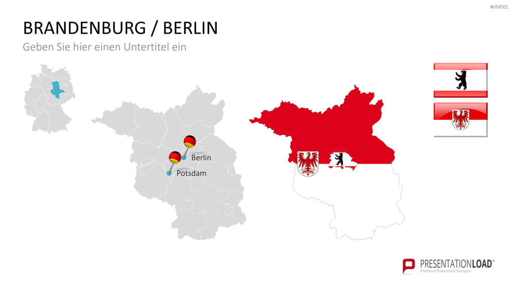 Deutschland Karten Bundle PowerPoint-Vorlage