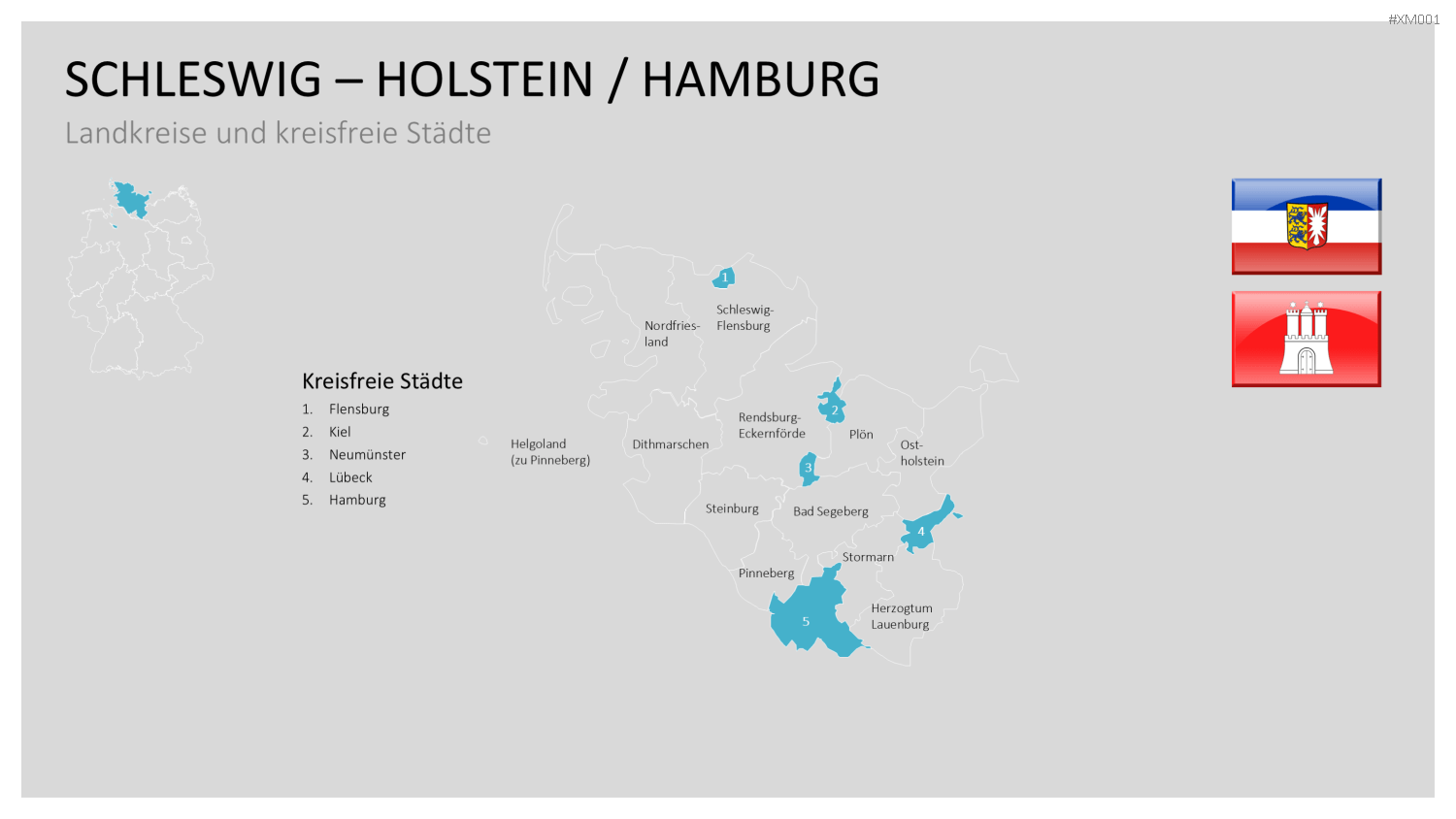 Deutschland Karten Bundle PowerPoint-Vorlage