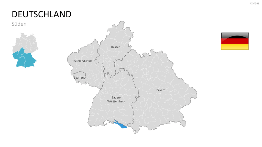 Deutschland Karten Bundle PowerPoint-Vorlage