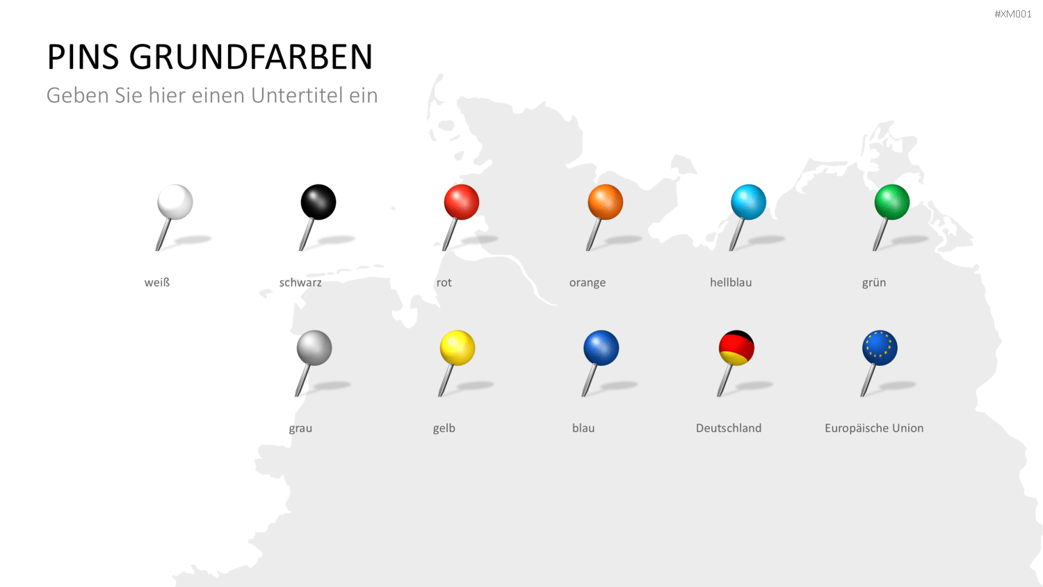 Deutschland Karten Bundle PowerPoint-Vorlage