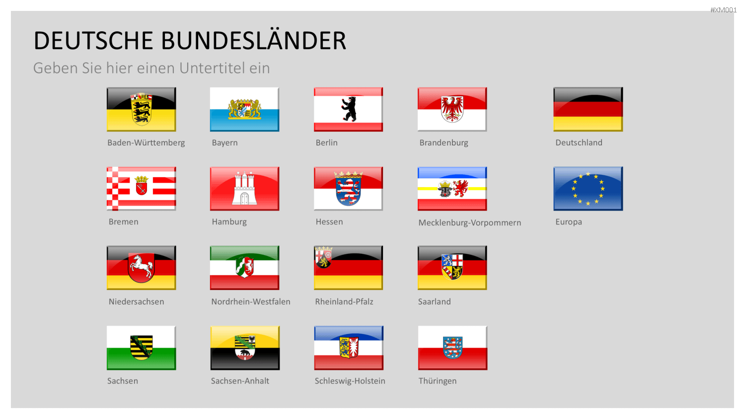 Deutschland Karten Bundle PowerPoint-Vorlage