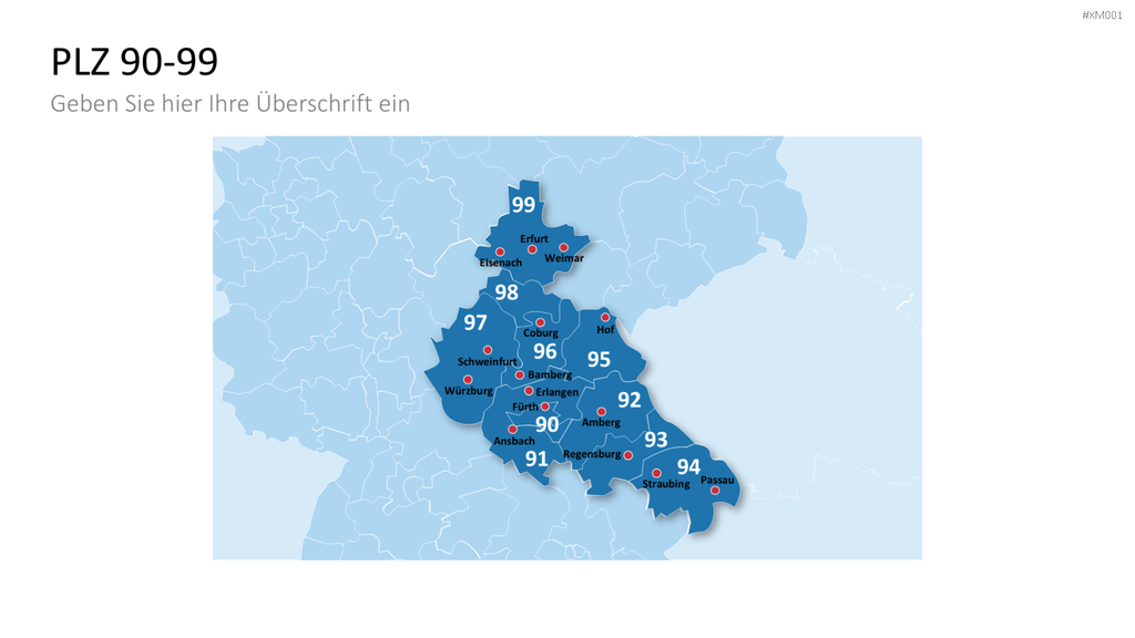 Deutschland Karten Bundle PowerPoint-Vorlage