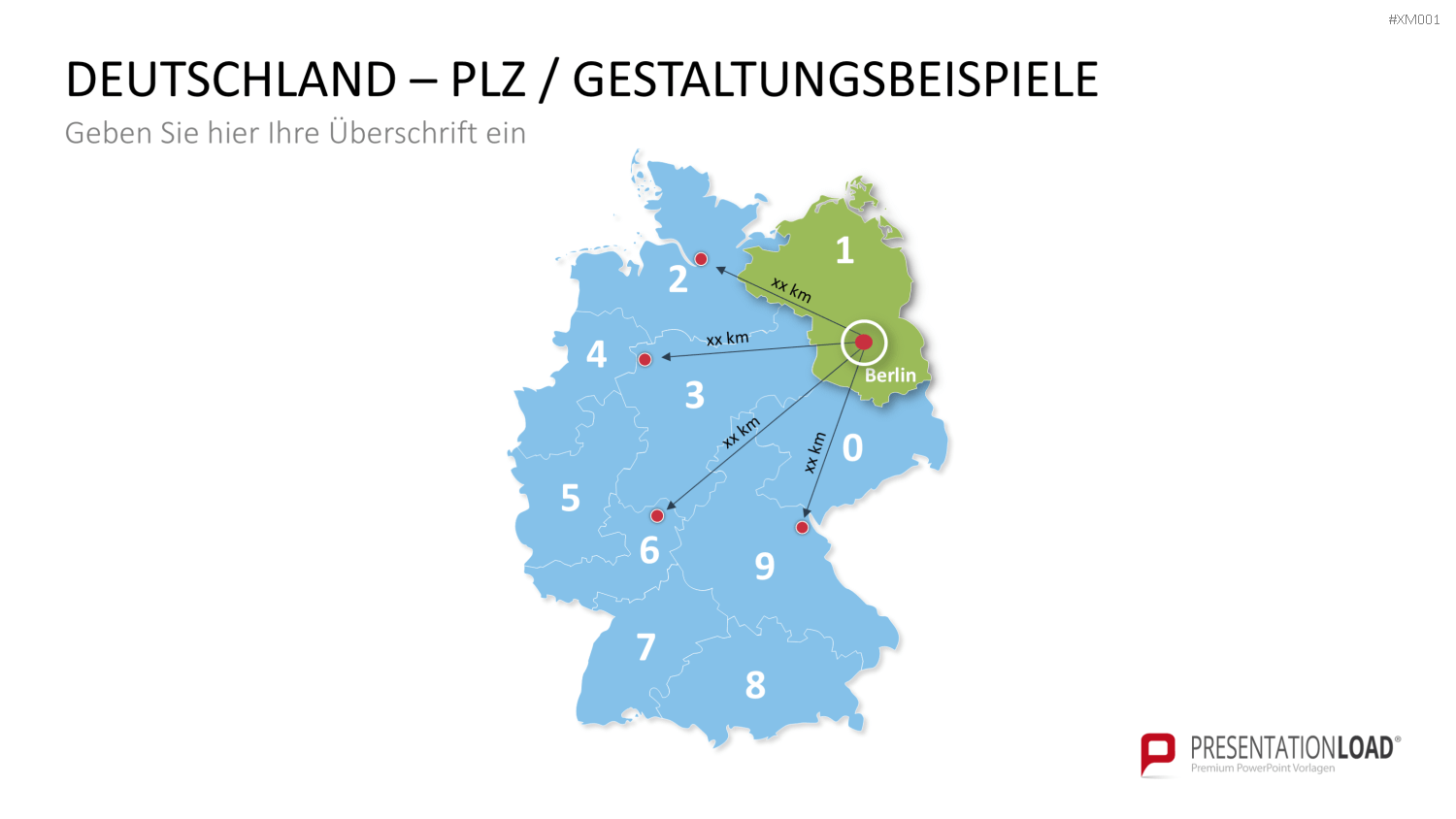 Deutschland Karten Bundle PowerPoint-Vorlage
