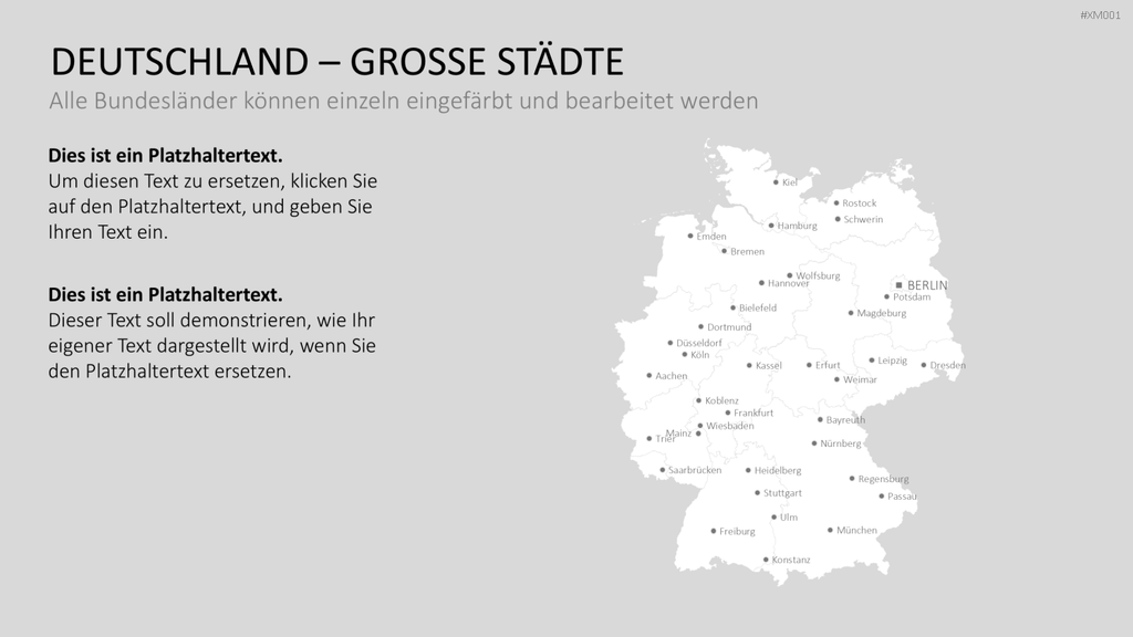 Deutschland Karten Bundle PowerPoint-Vorlage