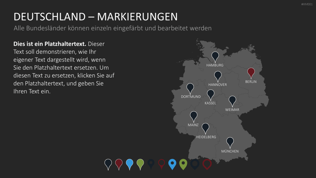 Deutschland Karten Bundle PowerPoint-Vorlage
