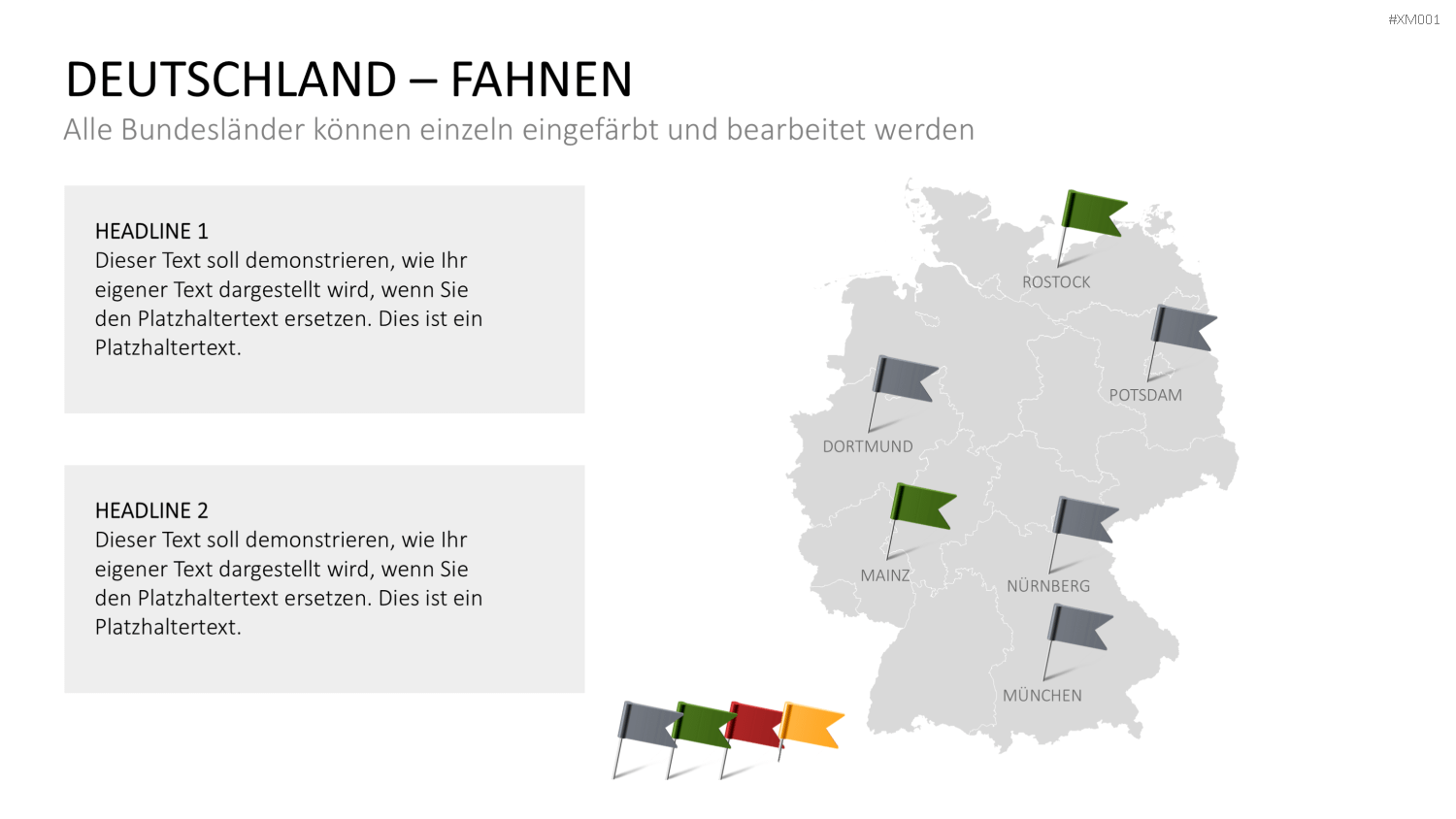 Deutschland Karten Bundle PowerPoint-Vorlage
