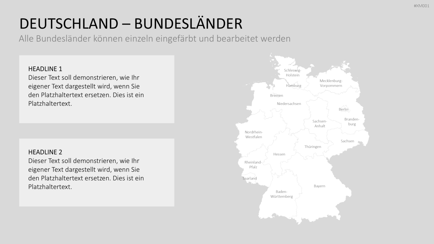 Deutschland Karten Bundle PowerPoint-Vorlage