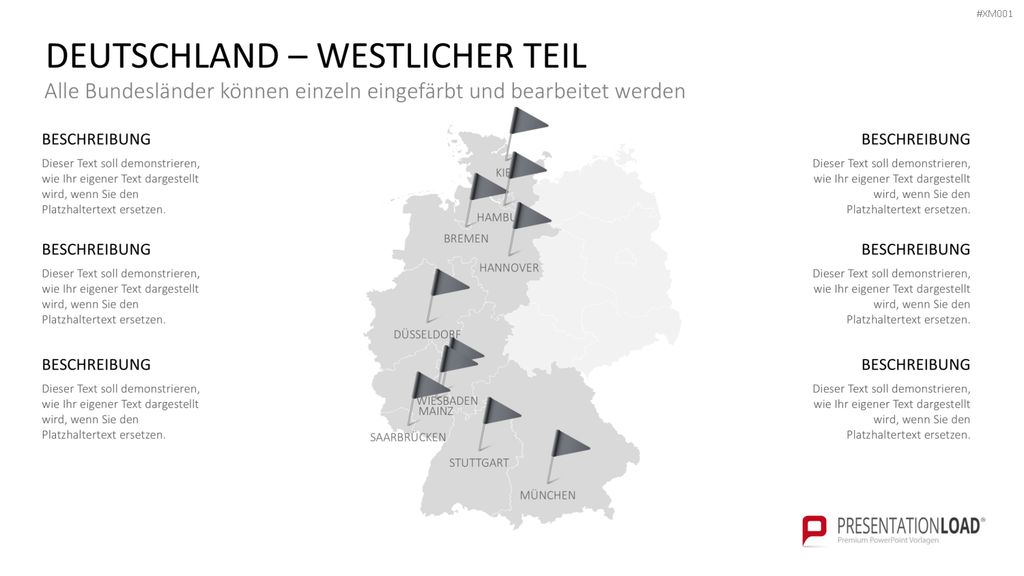 Deutschland Karten Bundle PowerPoint-Vorlage